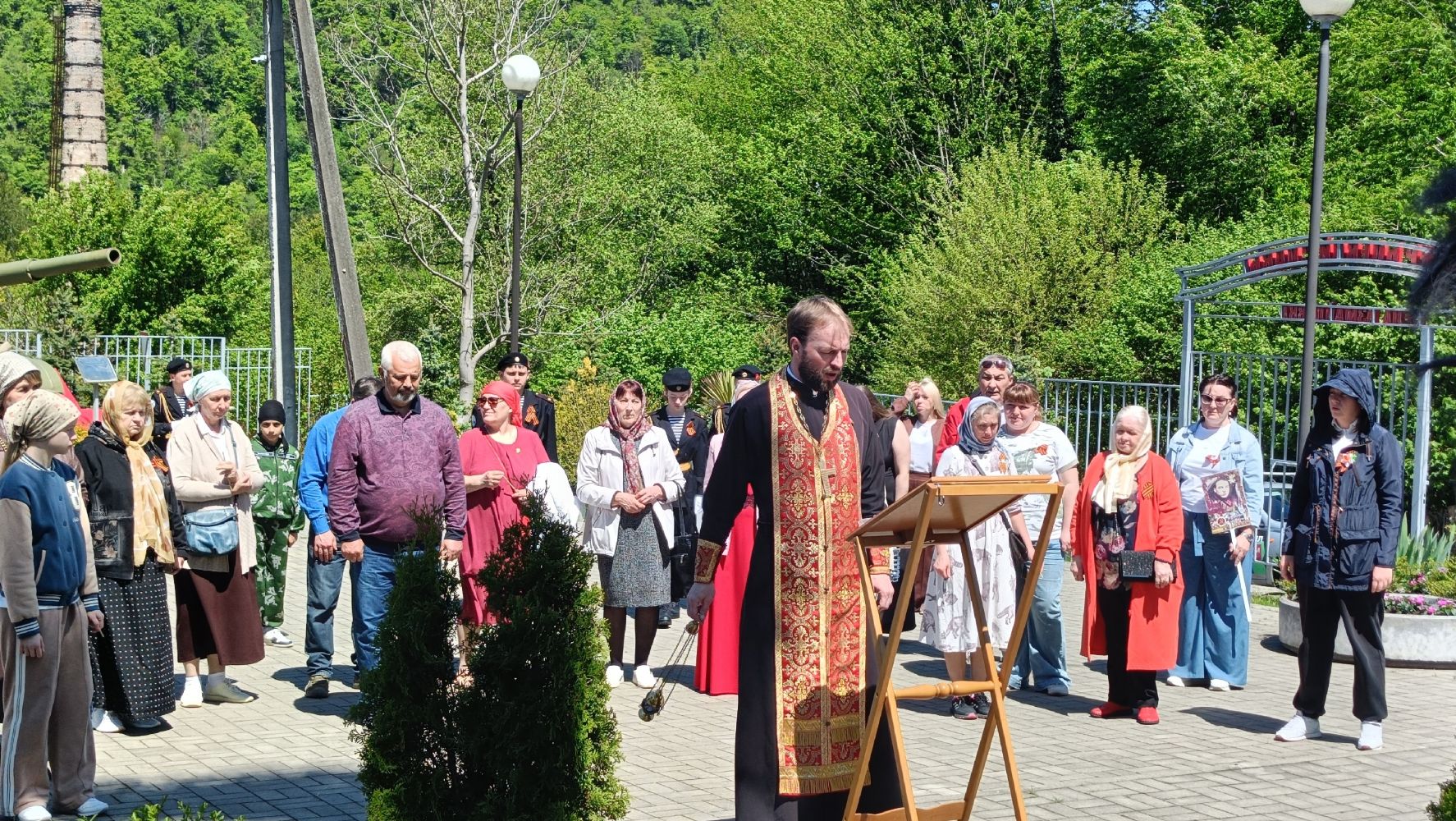 Благодарственный молебен в день победы
